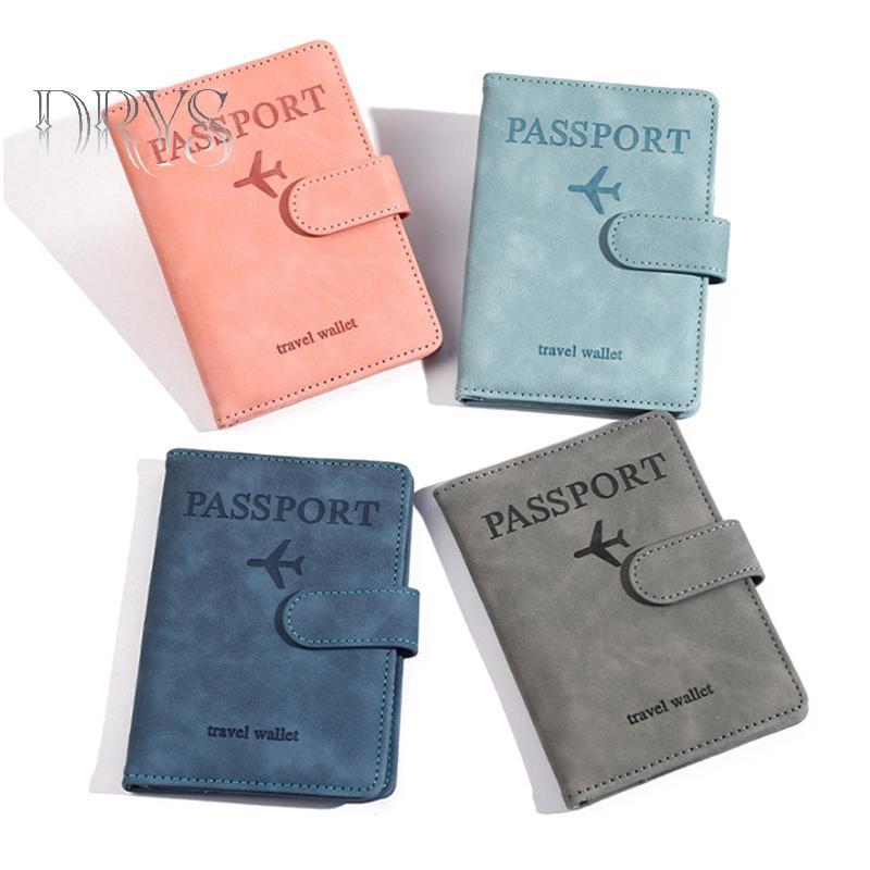 (TFT) Vỏ đựng hộ chiếu chống từ tính & chống trộm Hộp đựng thẻ tín dụng du lịch Ví da Sổ hộ chiếu dành cho nữ / nam Vỏ hộ chiếu MỚI