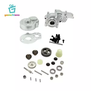 Gamchiano RC Hộp Số Nhà Ở Tỉ Lệ 1 / 24 Hộp Số Lắp Ráp Nâng Cấp Phụ Kiện Xây Dựng Kim Loại Truyền Điện Tăng Cường Thích Hợp Cho Wltoys Sửa Chữa Phụ Kiện Dự Phòng