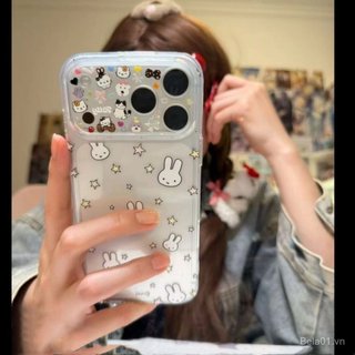 Ốp Điện Thoại Thích Hợp Cho iPhone Hoạt Hình Miffy Rabbit Cửa Sổ Lớn Thay Đổi Ngay Lập Tức Đến 17 Thích Hợp Cho iPhone17promax Vỏ Điện Thoại 16 15 14pro Vỏ Mềm 1 Vỏ Bảo Vệ LVQP