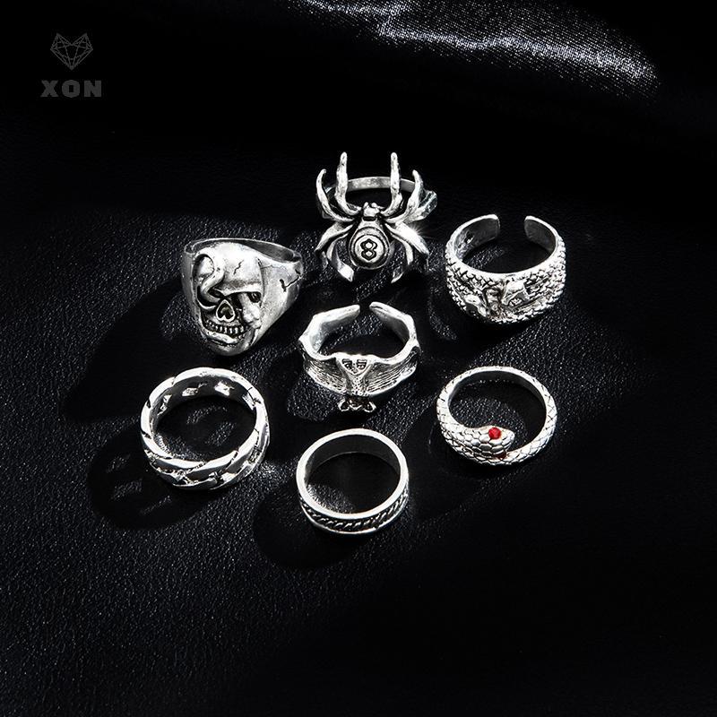 Nhẫn và phụ kiện thời trang punk gothic cho nam nữ, phù hợp làm quà tặng