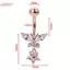 HFSHY Bướm Zircon Thép Rốn - Trang Sức Cơ Thể Dùng Xuyên Bụng