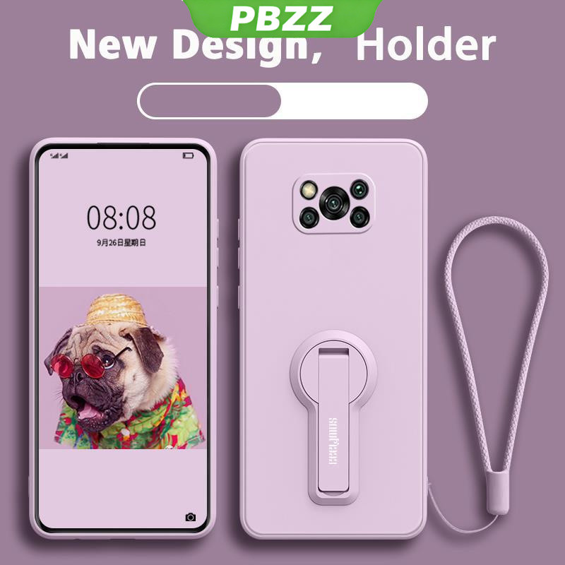 ốp lưng Ốp điện thoại Xiaomi POCO X3 Pro POCO X3 NFC POCO X3 Ốp mềm Ốp chống sốc mịn bảo vệ silicon lỏng thiết kế mới 360 ° với giá đỡ ytxzzj01 đẹp viền vuông cute