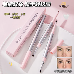 Bút Gel kẻ mắt hai đầu Chống nhòe Màu Rendering Siêu mịn lâu trôi