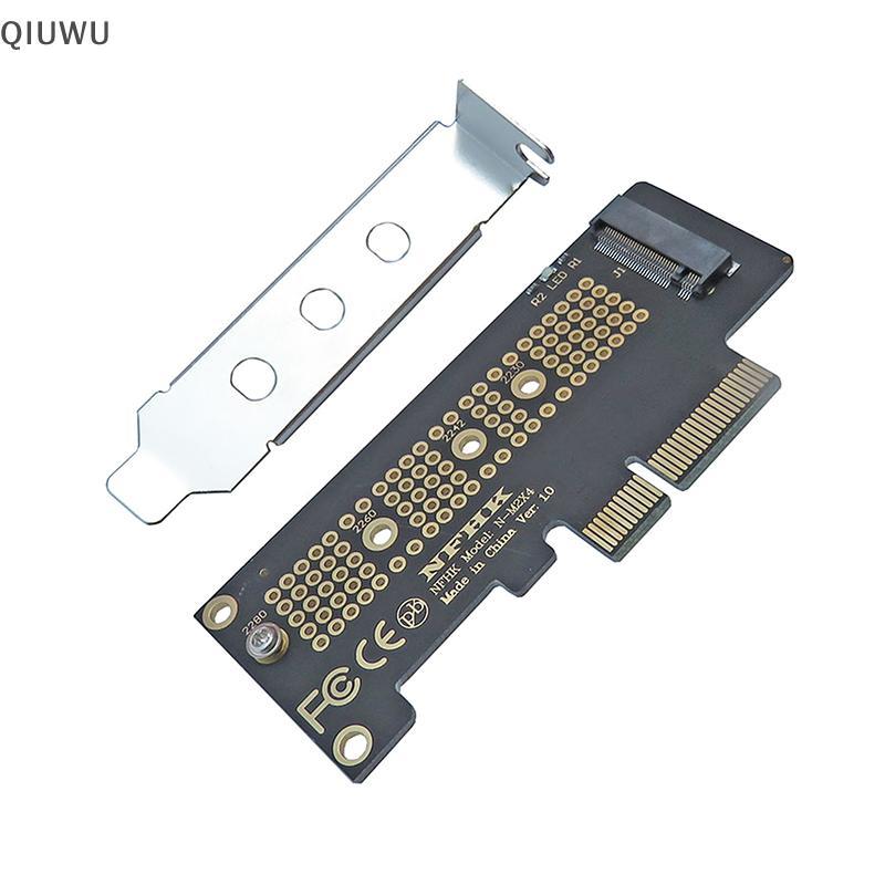 QIUWU NVMe PCIe M 2 NGFF SSD sang thẻ chuyển đổi PCI express x 4 sang M.2 thẻ có áo ngực.