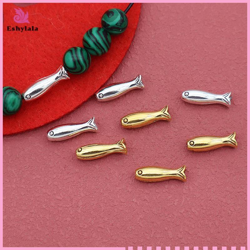 Eshylala Hạt Cá Inox Quyến Rũ - Set 10 Chiếc Cho Trang Sức DIY Mới