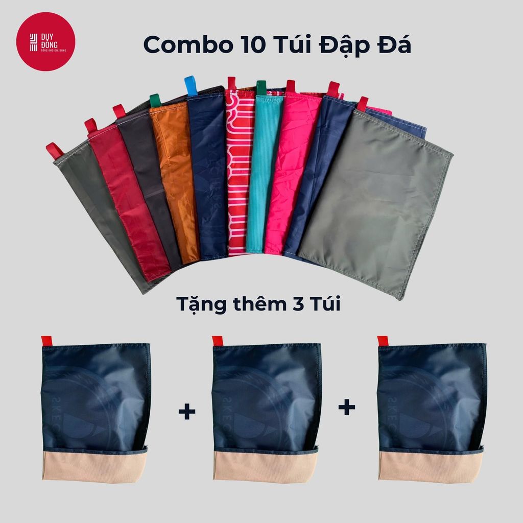 [Mua 2 Tặng 1] Túi Đập Đá 2 Lớp 38x27cm Polyester Dày Bền Nhiều Màu Giao Ngẫu Nhiên Freeship Giá Gốc Tổng Kho Miền Tây