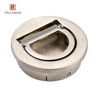 Tay cầm kéo vòng tròn giấu kín Tay cầm ngăn kéo hợp kim kẽm tối giản cho phòng ngủ tủ