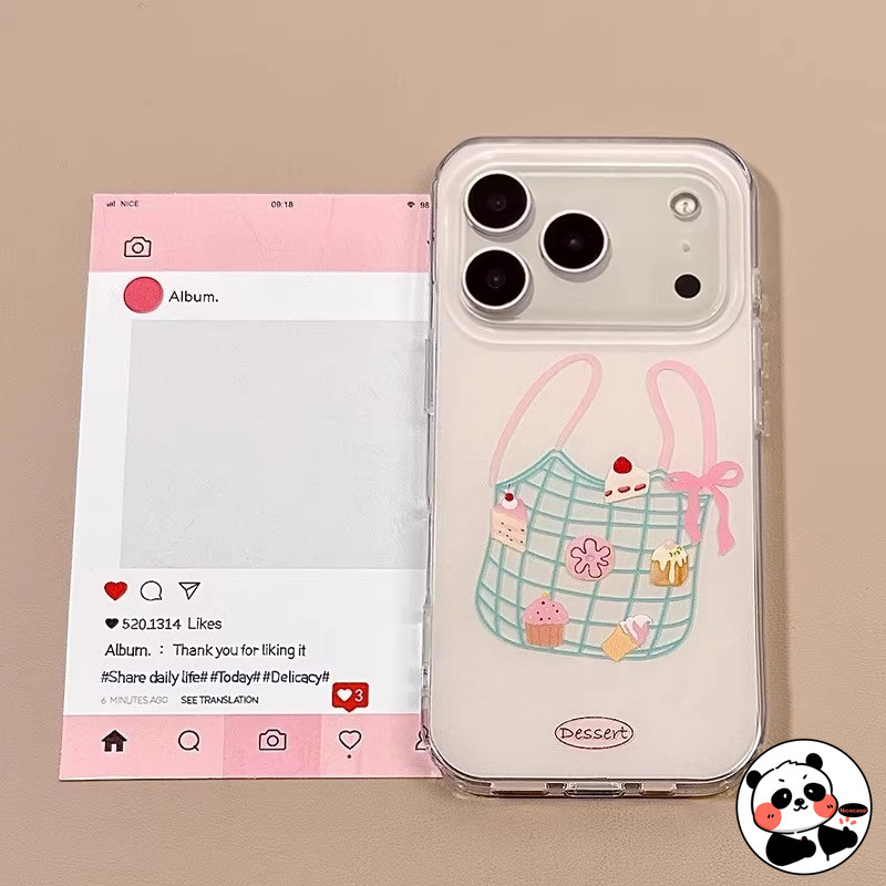 Ốp Điện Thoại Kem Dễ Thương Cho OnePlus 15 13 13T 12 11R 10R 10T ACE 5 Racing Ultra 3V 2V Pro Nord CE4 Lite CE3 N200 N30 N20 SE 5G 4G Vỏ Túi Mua Sắm Hoạt Hình Vỏ Phong Cách Ins