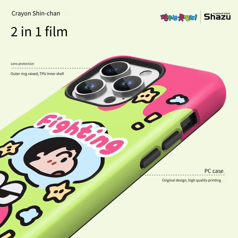 Ốp điện thoại IPhone 17 Pro max Vỏ bảo vệ Phim 16pro Chống sốc 15 promax Phim hoạt hình 14 Vỏ bảo vệ hợp thời trang hai trong một cho bé gái