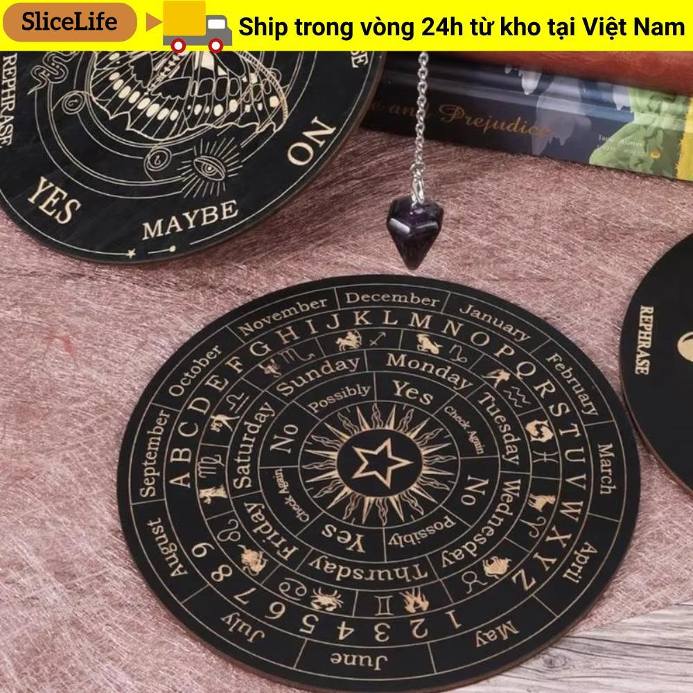 Bảng con lắc ngôi sao SLICELLIFE, Đồ dùng cho phù thủy Altar Bảng bói toán thiền, Bảng quyết định siêu hình