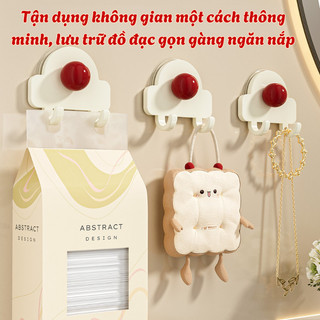 Móc Treo Đồ Cốc Hút Dán Tường Không Khoan Đục Nhựa ABS Chịu Lực Tốt Móc Sau Cửa Treo Quần Áo Đa Năng