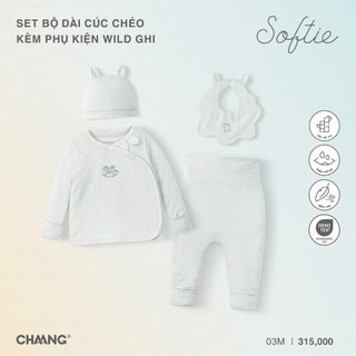 Chaang SS26.T3.3 BST Set body chip, Bộ cúc chéo cho bé