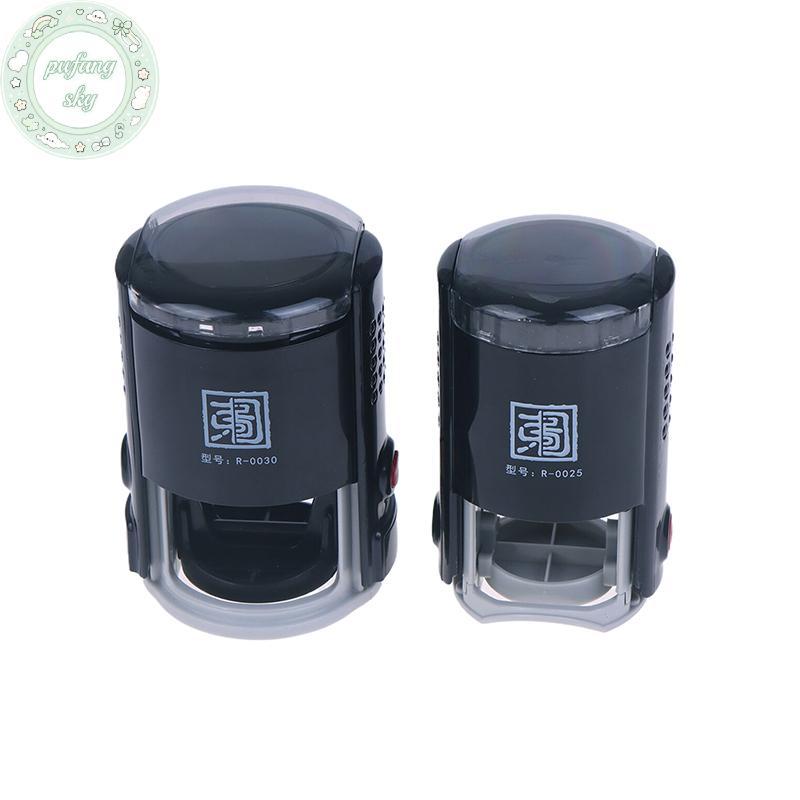 PUSKY Có Thể Tùy Chỉnh Tự Mực Tem 25 / 30 / 40 / 50mm Tròn Kích Thước Lớn Tự Mực Văn Bản Tùy Chỉnh Tem VN