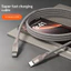 Cáp Sạc Siêu Nhanh 100W 1.2M Dây Dữ Liệu Dệt Nylon Độ Cường Độ Cao Loại C Sang Loại C Cáp Sạc Điện Thoại Cho ios15 / 16 / 17