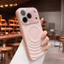Ốp điện thoại từ tính cửa sổ lớn màu cho IPhone 17 Pro Max 15 16 pro max Vỏ bảo vệ điện thoại màu chống rơi Vỏ silicon mềm Ốp lưng trong suốt