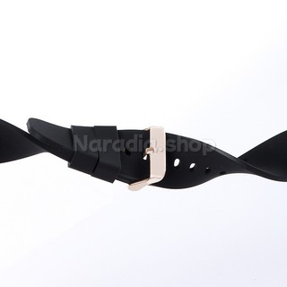 16-24mm Rosegold Pin Khóa Dây Đeo Đồng Hồ Silicon Chống Thấm Nước Cho Thể Thao Thay Thế Nam Nữ Dây Đeo Đồng Hồ Vòng Tay