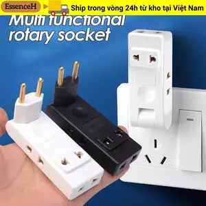 Bộ chuyển đổi phích cắm 4 trong 1 ESSENCEH, ổ cắm điện EU an toàn, chất lượng cao