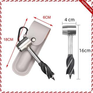 Leipupa Máy khoan cầm tay Mũi khoan Bushcraft Dụng cụ Auger thủ công cho ba lô Cắm trại