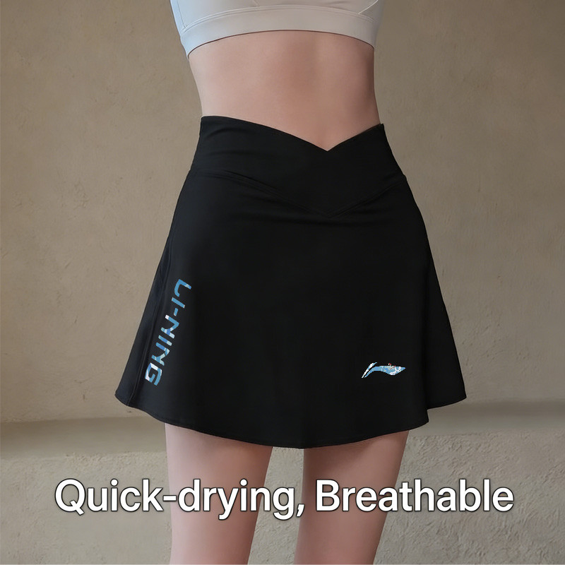 Li Ning Váy Thể Thao Nữ - Nhanh Khô, Thấm Mồ Hôi, Băng Lụa