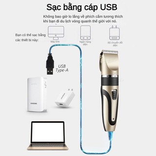 Máy cắt tóc di động, Máy cạo râu điện không dây USB có thể sạc lại cho nam và nữ / Bộ máy cạo râu cắt tóc