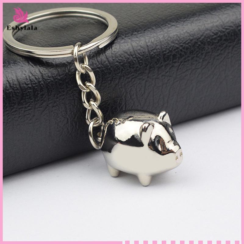 Dễ Thương Tinh Tế Chú Heo Nhỏ Móc Khóa Túi Thời Trang Charm Hợp Kim Chìa Khóa Ô Tô [MỚI]