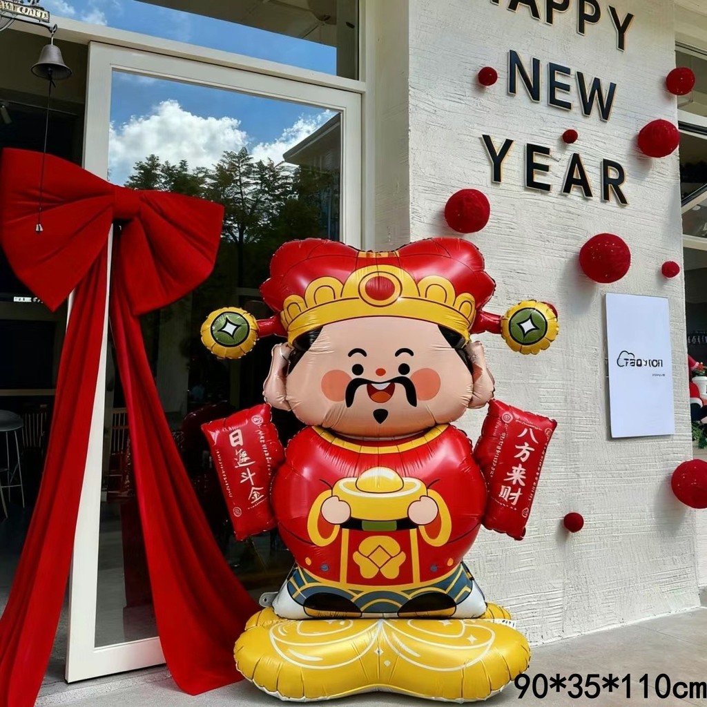 Năm Mới Bóng Thần Tài Bóng Bóng Thỏi Bóng Quá Khổ Bóng Đứng Bóng Mèo May Mắn Bóng Lễ Hội Mùa Xuân Bóng WT