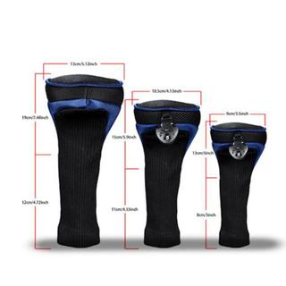 3 Chiếc Golf Club Headcover 460cc Hybrid Driver Wood Head Cover No. 1 3 5