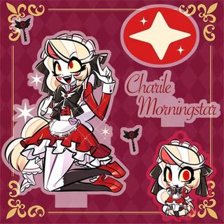 Alastor Đứng Anime Móc Khóa 3 Vees Vox Adam Charlie Nam Móc Chìa Khóa Cho Nữ Hoạt Hình Hình Acrylic Móc Khóa Mặt Dây Chuyền Quà Tặng