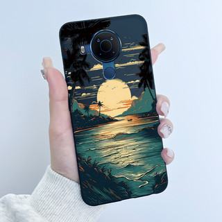 Dành Cho Nokia 5.4 Ốp Lưng Cho Nokia 5.4 3.4 5.3 Ốp Lưng Sang Trọng Dễ Thương Tình Yêu Thỏ Ngộ nghĩnh Màu Đen Mềm Silicon Bảo Vệ Ốp Lưng Điện Thoại