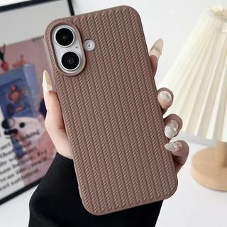 Sáng Tạo Mới Họa Tiết Dệt Kim Da Lỏng Thích Hợp Cho iPhone 17 ProMax Ốp Điện Thoại Apple 16 Bảo Vệ Mềm CoverV