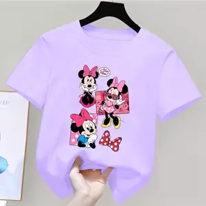 Áo lụa, yêu thích, DTF, SpanDEX, Minnie, bé gái