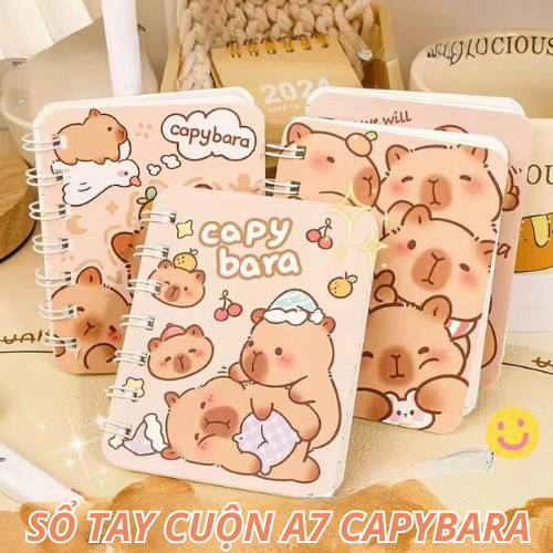 Sổ tay ghi chép kẻ ngang A6 mini hoạt hình cực cute - Người bạn đồng hành lý tưởng cho học sinh ghi chép mỗi ngày