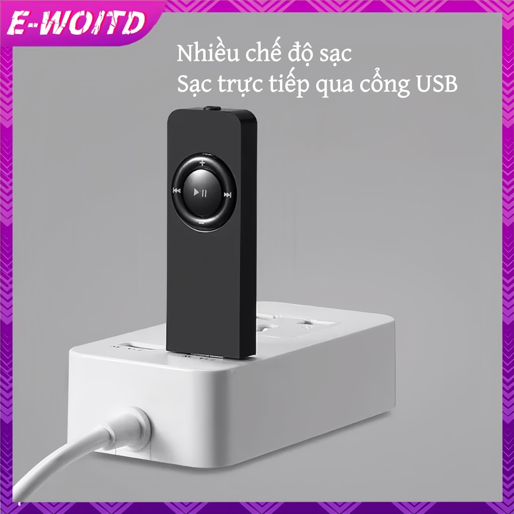 E-WOITD Plug-In Card Mp3 Player có tai nghe Lecteur Music Hi-Fi Chạy thể thao Âm thanh di động Phương tiện truyền thông Phụ kiện học sinh HNVN