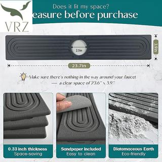 VRZ Diatom Bùn Hấp Thụ Nước Qui-dry Thảm Cứng Vòi Thảm Cho Bồn Rửa Nhà Bếp Bắn Vệ Nhà Bếp Bồn Rửa Tay Thảm Rửa Tay HOT