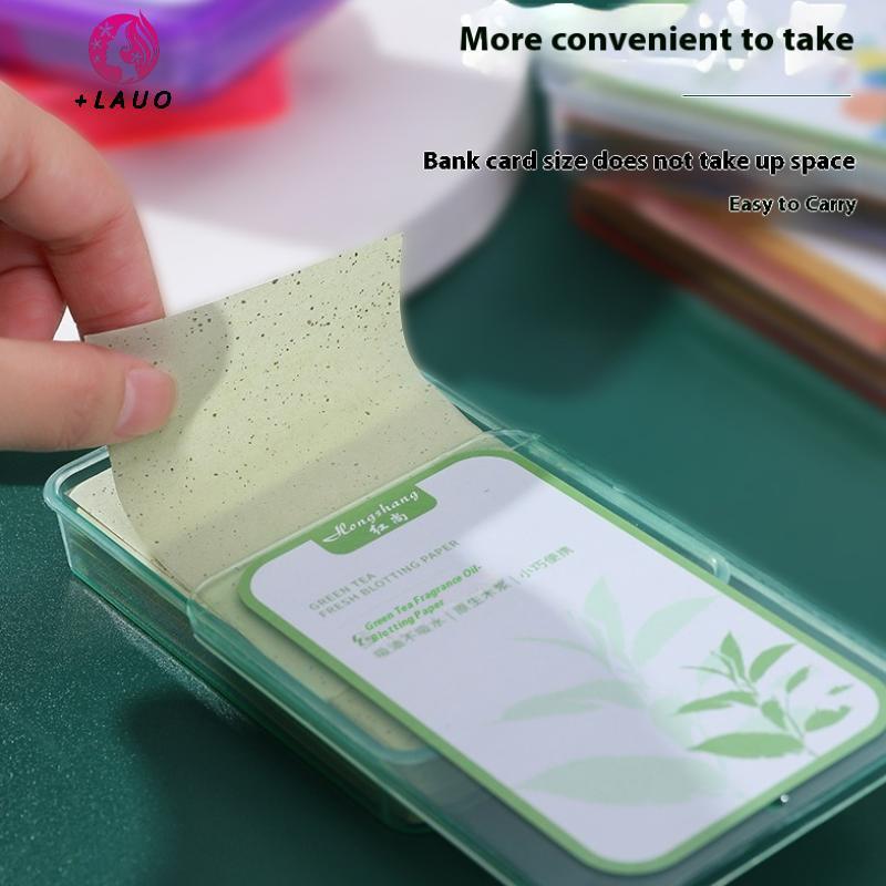 Springevenstar 300 Chiếc Giấy Hấp Thụ Dầu Mặt Khăn Lau Kiểm Soát Dầu Mùa Hè Tấm Hấp Thụ Giấy Dầu Làm Sạch Mặt Dụng Cụ Trang Điểm Da Mặt Springevenstar