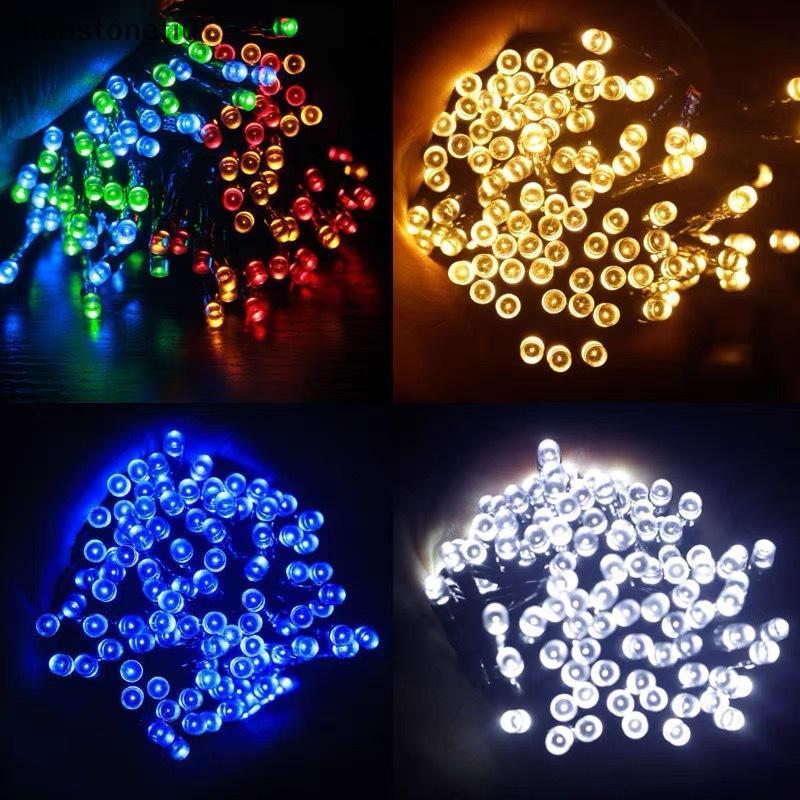 NS 12M LED Năng Lượng Mặt Trời 100 Đèn LED Giáng Sinh Ngoài Trời Chống Thấm Nước Cho Đảng Vườn Cổ Tích Xmas Cây Trang Trí Đèn Năng Lượng Mặt Trời NS
