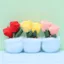 Búp bê sang trọng hoa tulip OLVIDO, Thiết kế hoạt hình Hoa mọng nước phong cách dễ thương, Cây hoa tulip sang trọng hình hoa dễ thương