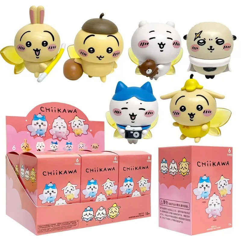 6 Cái / lốc Chiikawa Happy Partner Series Nhân Vật Hành Động Trang Trí Nội Thất Ô Tô Đồ Chơi Phụ Kiện Ô Tô Mô Hình Búp Bê Trẻ Em Trang Trí Bàn Làm Việc