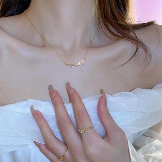 18K mạ vàng Vòng cổ mặt dây Zircon thắt nút ánh sáng sang trọng tối giản cho nữ Dainty thanh lịch thời trang phụ kiện hàng ngày