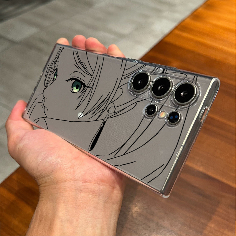 Ốp điện thoại trong suốt mềm mại Anime Frieren Slim cho Samsung S26 Ultra S25 Ultra S25fe S24Ultra S23 S22 S21 A56 A17 A06 A36 / Bảo vệ Camera Vỏ Samsung chống sốc