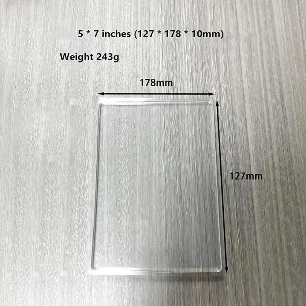 Tấm In Gel JiKK, Gel Press Monoprinting Silicone Gel Plate, Tấm Nghệ Thuật Gel Có Thể Tái Sử Dụng Trong Suốt Thêu Sò Nghệ Thuật