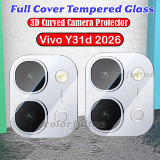 Vivo Y31d 2026 Phim Bảo Vệ Camera Trong Suốt Cho Vivo Y31d Y 31D Y21d VivoY21d VivoY31d 4G 5G 3D Cong HD Full Cover Camera Kính Cường Lực Bảo Vệ Màn Hình Mặt Sau Ống Kính Phim Mũ