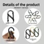 5 chiếc S Loại Carabiner, Móc khóa Mini 3 màu hợp kim nhôm, Chất lượng cao có khóa Móc khóa chống trộm