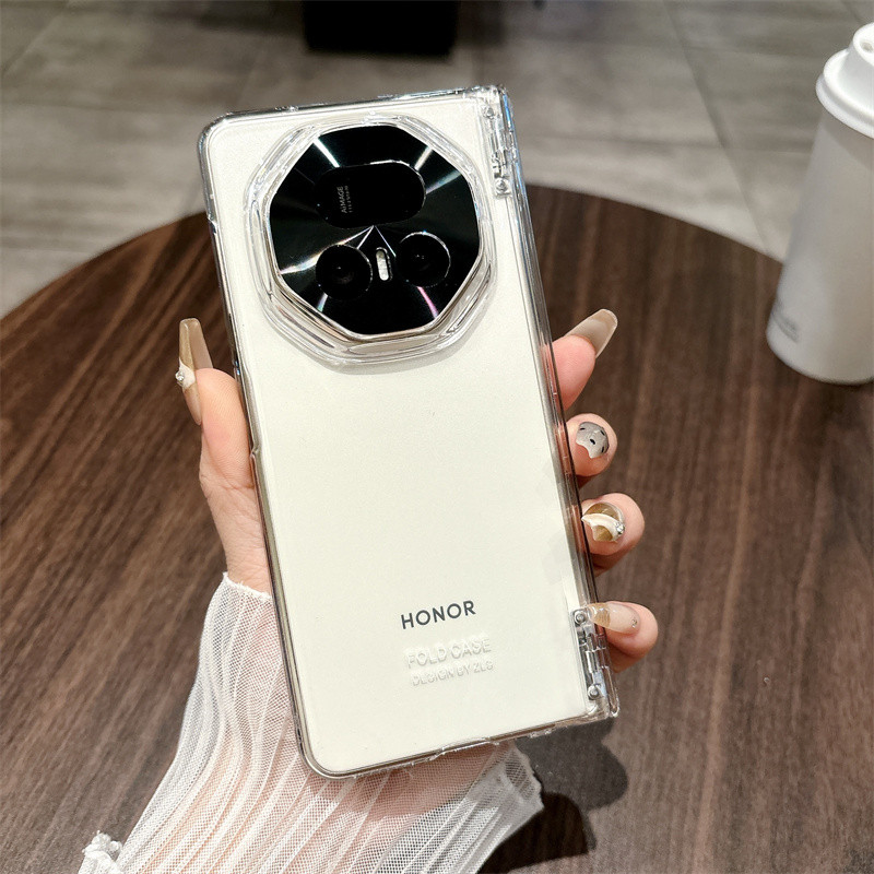 Micro-matte Feel Spring Bản Lề Case Funda Cho Honor Magic V5 V 5 Vỏ Phim Bảo Vệ Kính