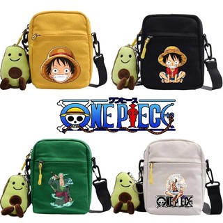 ONE PIECE Túi Vuông Hoạt Hình Phổ Biến Túi Đeo Ngang Túi Đeo Vai Thời Trang Quà Tặng Trẻ Em