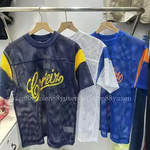 Áo thun ngắn tay lưới rỗng phong cách cặp đôi, cỡ lớn