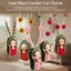 YRBWD Tượng Mary Nhân Vật Dangling, Các Bức Tượng Nhỏ Thanh Lịch Thiết Kế Phong Cách Trang Trí Xe Hơi Virgin Mary, Tượng Mary Thủ Công Dễ Thương Trang Trí Xe Ô Tô
