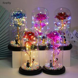 [Firefly] Vỏ thủy tinh hoa vĩnh cửu Hoa hồng Quà tặng ngày lễ tình nhân Đèn Led Đồ trang trí Giáng sinh [VN]
