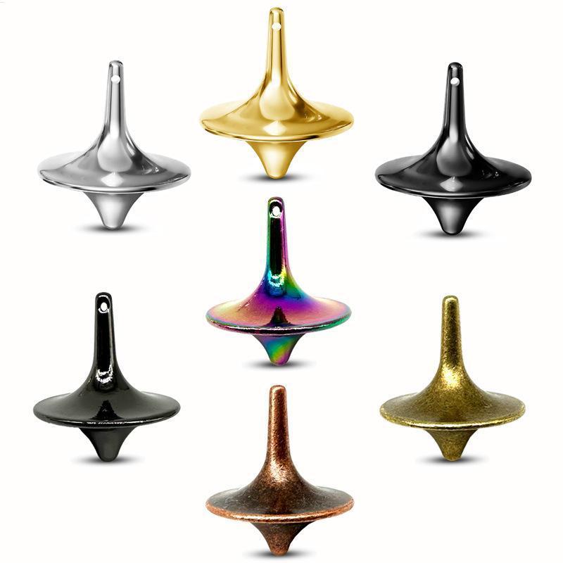 Mini Kim Loại Quay Áo Hợp Kim Con Quay Bạc Thép Mới Lạ Quay Mãi Bàn Làm Việc Vui Nhộn Spinner Đồ Chơi Trẻ Em Quà Tặng