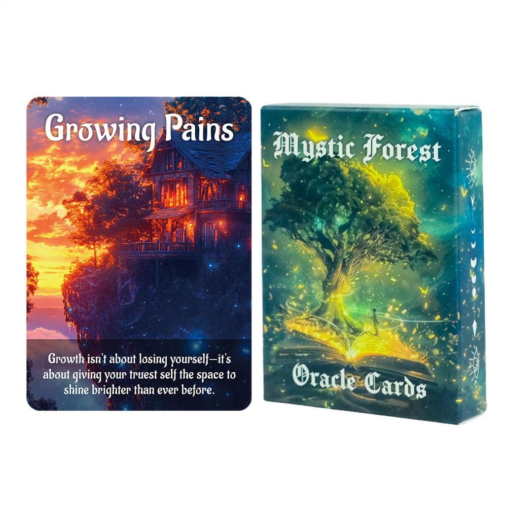 Mystic Forest Oracle Cards Hướng dẫn tinh thần & Bộ bài tăng trưởng linh hồn 50 chiếc Thẻ Oracle cho truyền cảm hứng hàng ngày saixit2vn